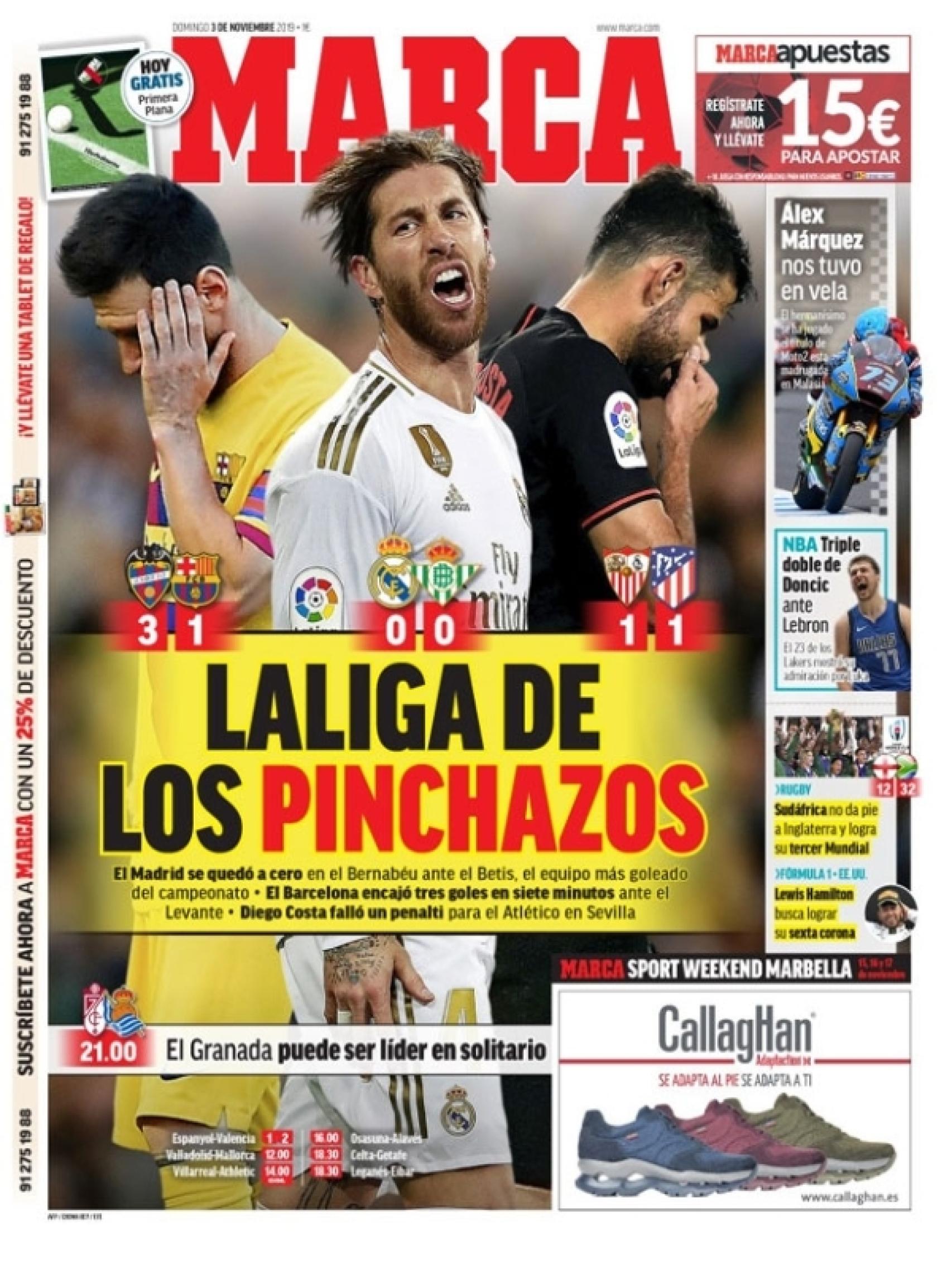 Portada MARCA (03/11/2019)