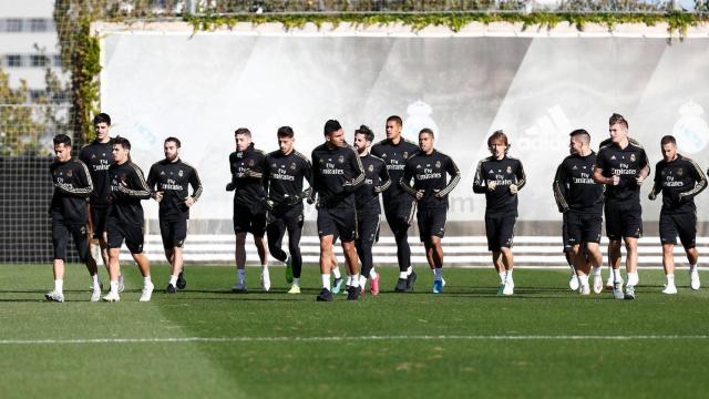 Entrenamiento del Real Madrid.