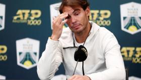 Nadal, durante su última rueda de prensa en París.