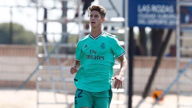 Miguel Baeza, con el Real Madrid Castilla