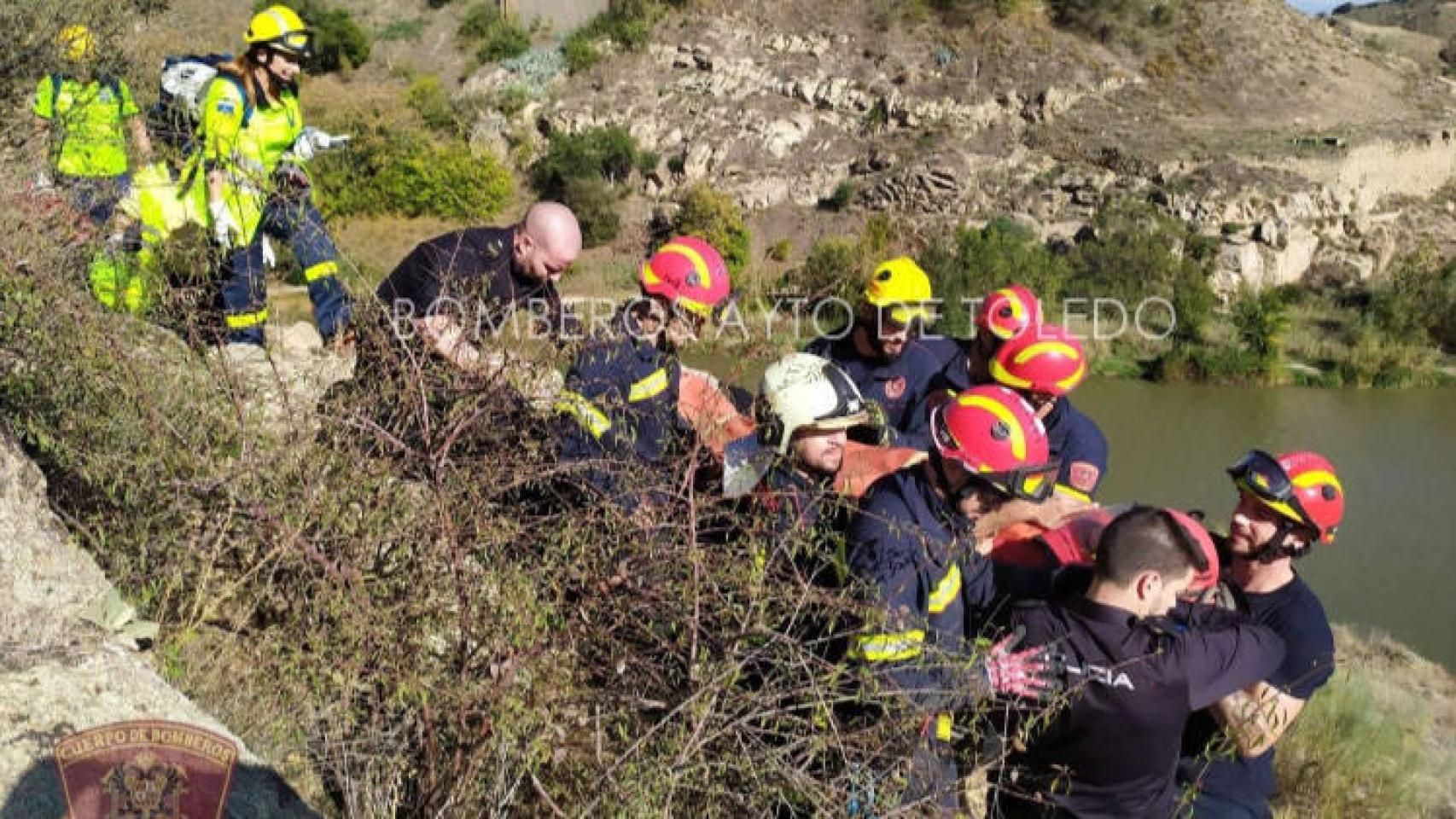 Imagen de los bomberos de Toledo