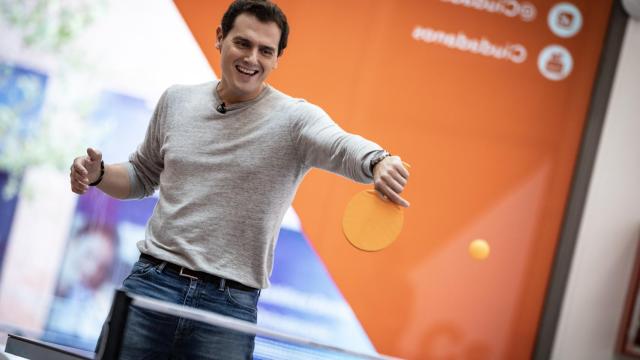 Albert Rivera, durante su paso por el confesionario del ping-pong de El Español.