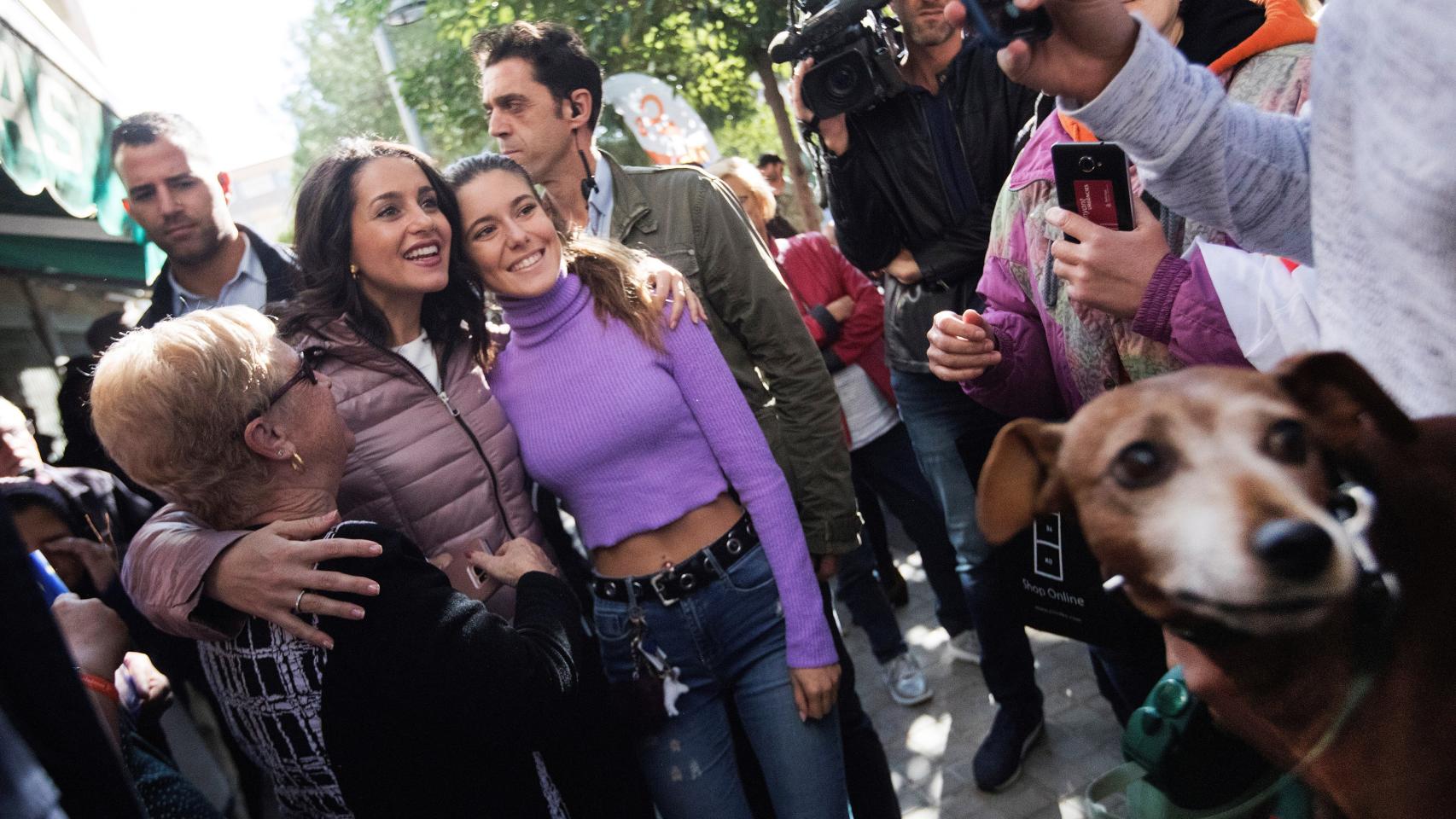 Inés Arrimadas en L'Hospitalet de Llgobregat.