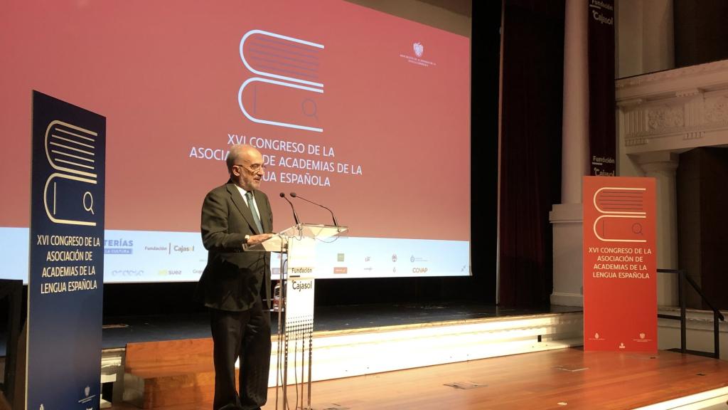 Santiago Muñoz Machado, durante la inauguración del Congreso de la ASALE.