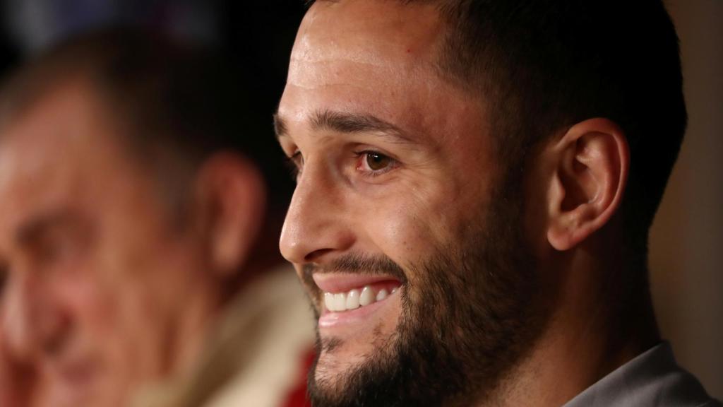 Florin Andone, en rueda de prensa previa a la Champions League