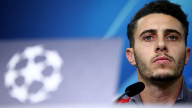 Mario Hermoso, en rueda de prensa previa a la Champions League