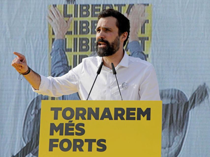 Torrent, en un acto el pasado sábado ante la cárcel de Lledoners./