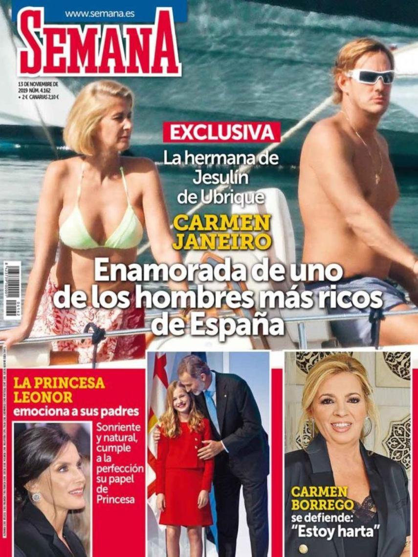 Portada de la revista 'Semana' de este miércoles, con Carmen Janeiro como protagonista.