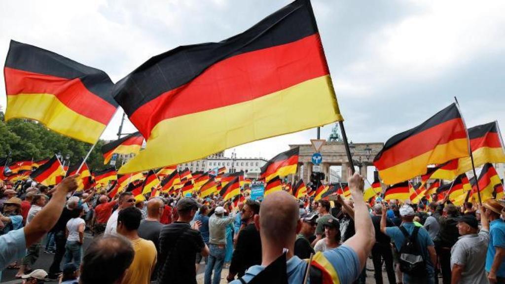 Una manifestación del AfD