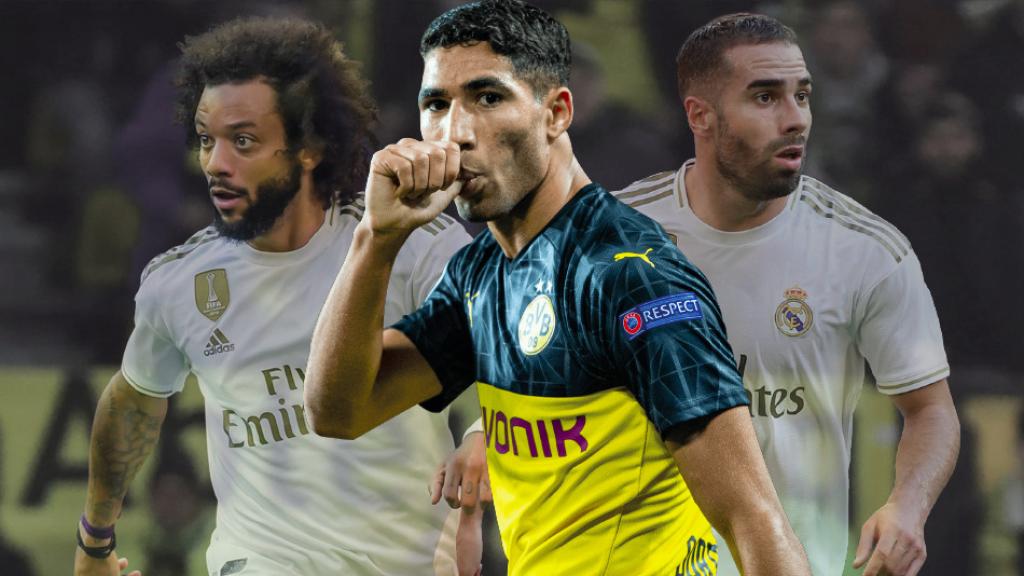 Marcelo, Achraf y Carvajal