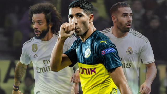 Marcelo, Achraf y Carvajal