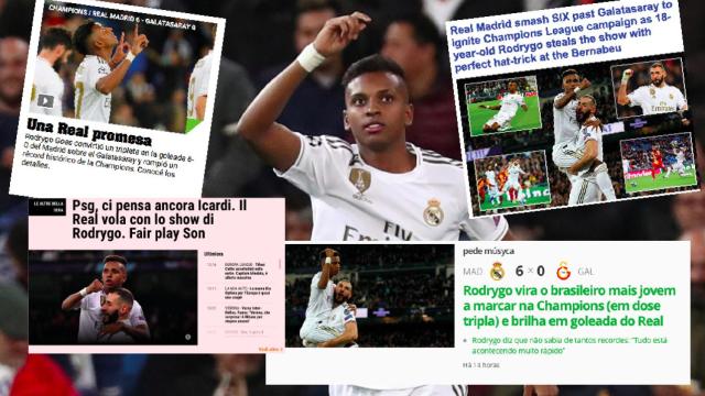 La prensa internacional alucina con Rodrygo