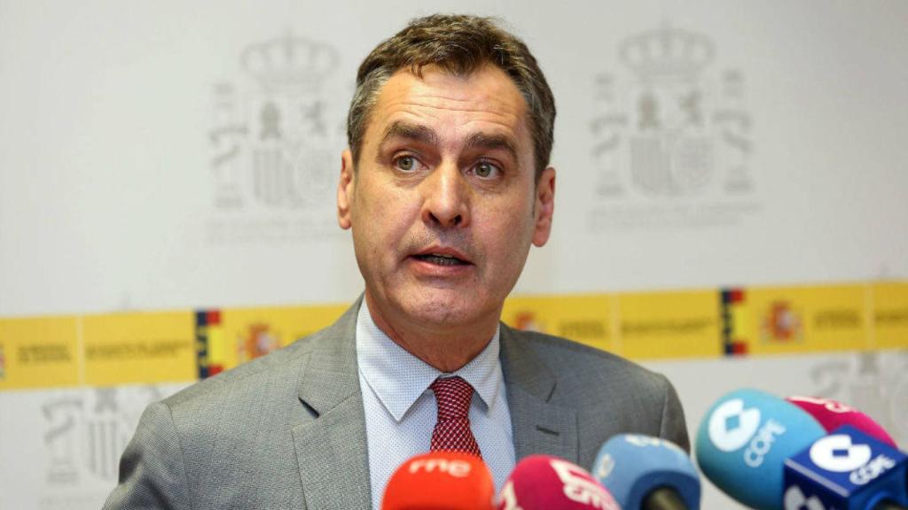 Francisco Tierraseca, delegado del Gobierno en Castilla-La Mancha, este jueves en rueda de prensa en Toledo. Foto: Óscar Huertas