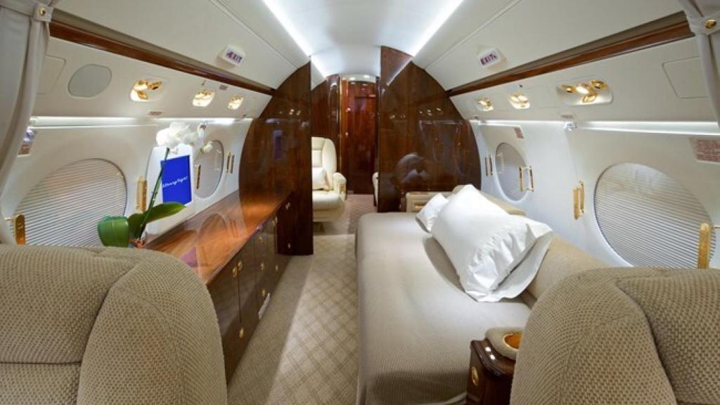 Interior del avión privado que Julio Iglesias no consigue vender.