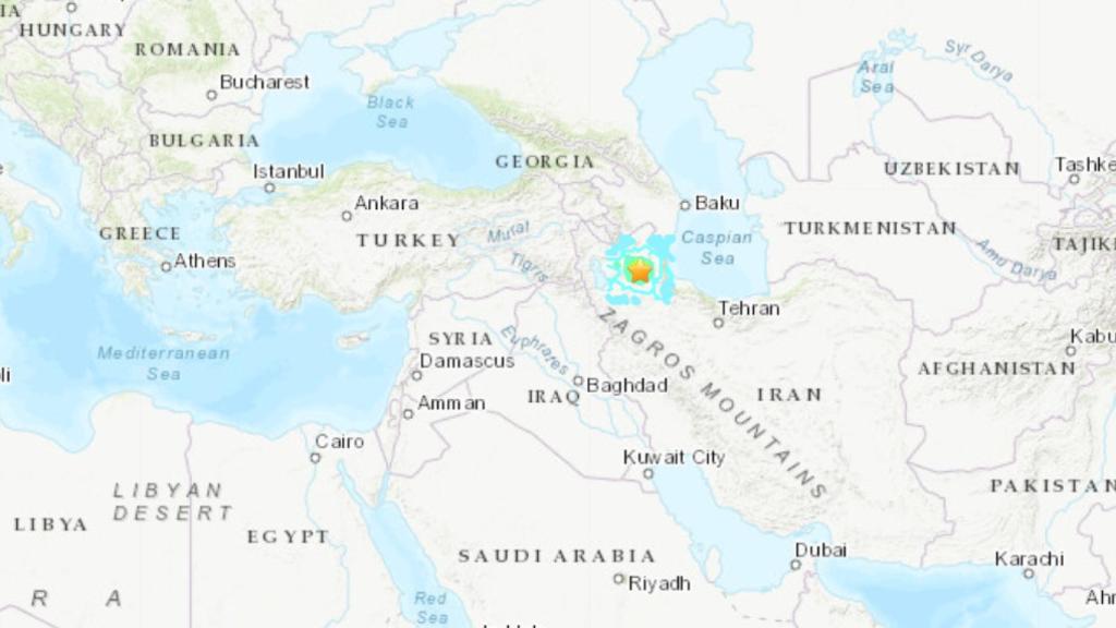 La zona afectada por el terremoto.