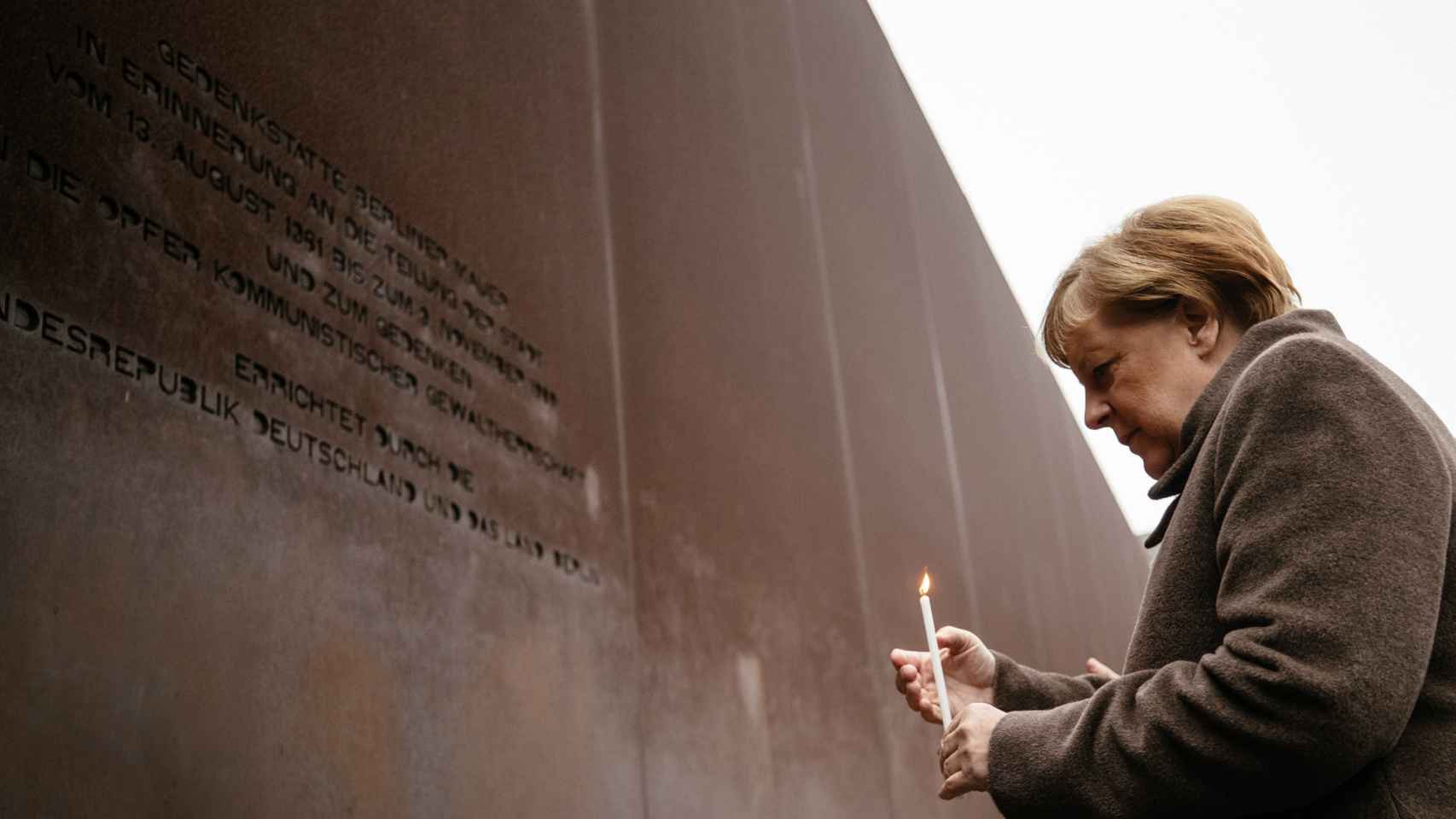 La canciller alemana, Angela Merkel, durante los actos del 30 aniversario de la caída del muro de Berlín en imágenes