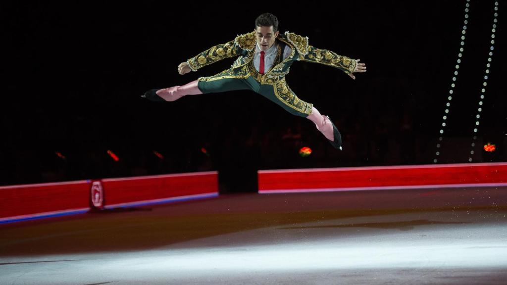 Javier Fernández, durante su espectáculo