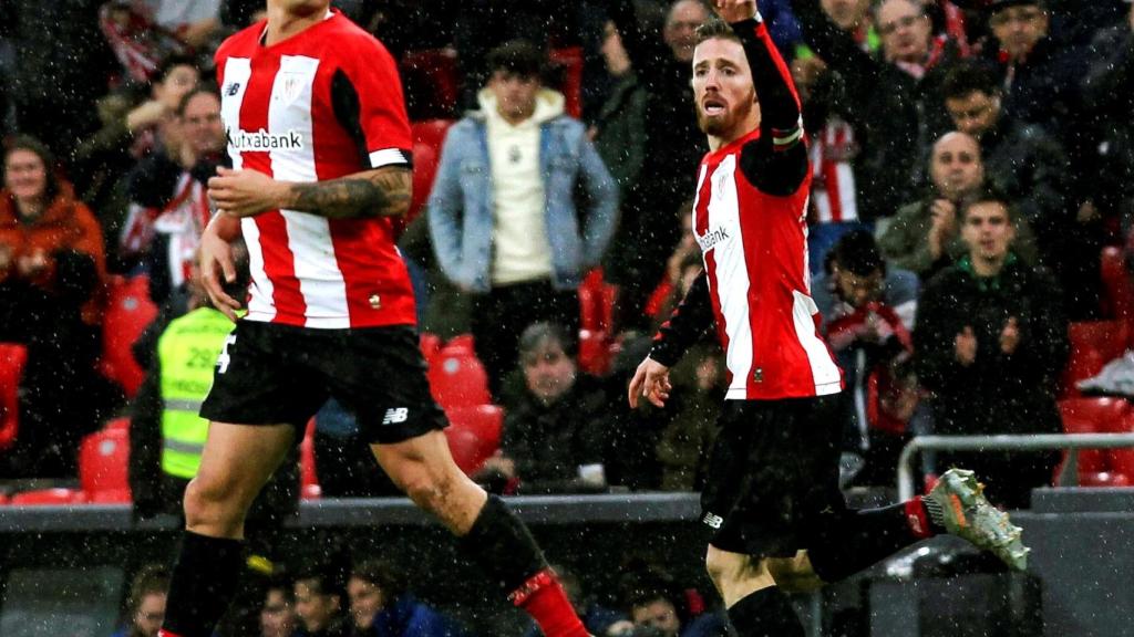 Muniain tras marcar el primer gol contra el Levante.