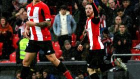 Muniain tras marcar el primer gol contra el Levante.