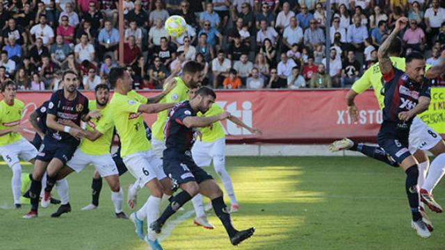 Imagen de archivo de un partido del CF Talavera (P.A.)