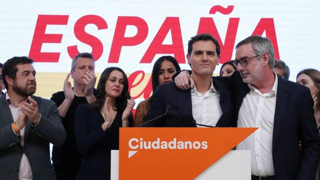 Albert Rivera la noche del 10-N en la sede de Ciudadanos