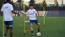 James Rodriguez entrena con Colombia