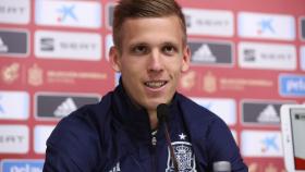 Dani Olmo, en rueda de prensa