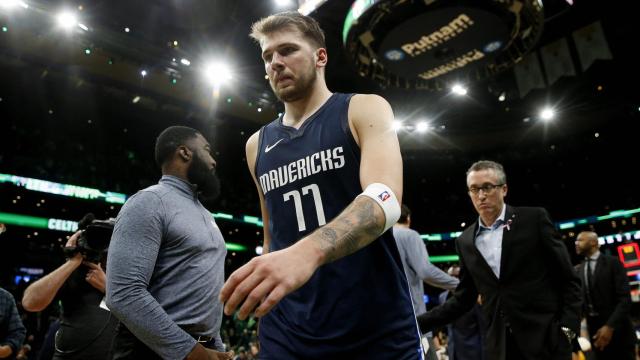 Luka Doncic, en el TD Garden de Boston