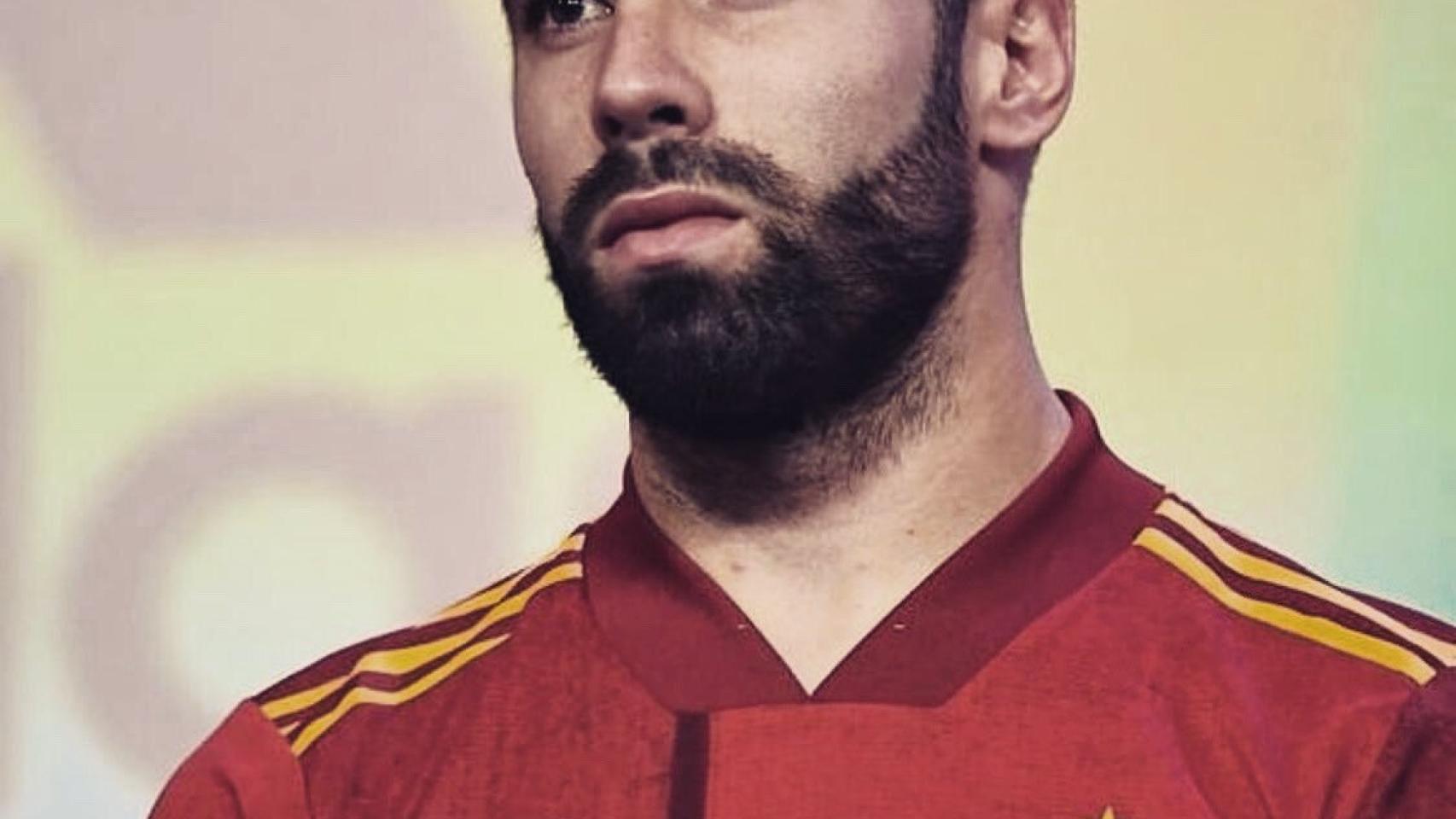 Dani Carvajal, en la presentación de la nueva camiseta