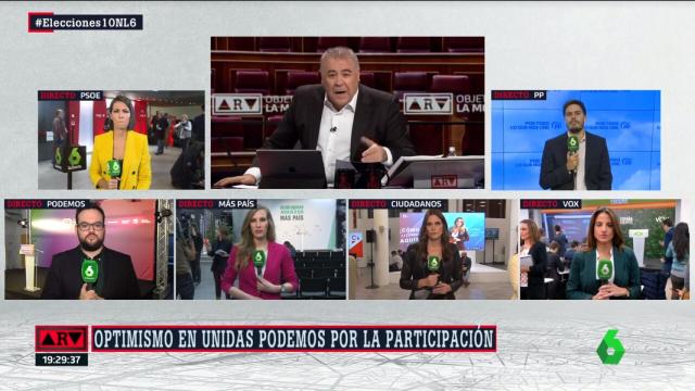 Audiencias: Las doce victorias de laSexta en noches electorales