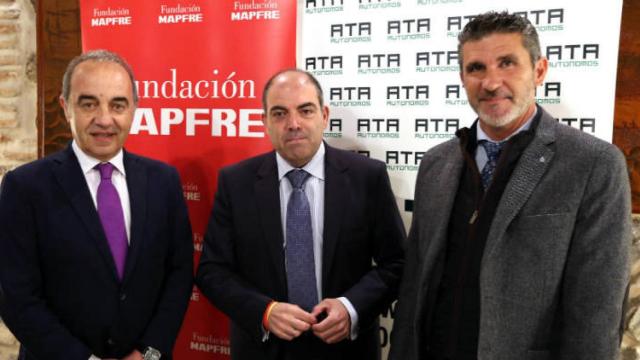 Emilio Selas, Lorenzo Amor y José Luis Pérez, este miércoles en Toledo (Ó. HUERTAS)