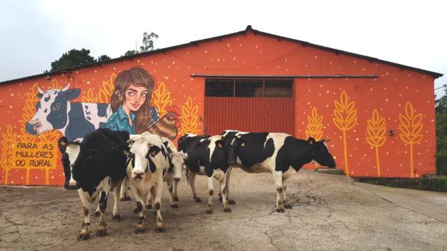 El mural que homenajea a las mujeres del rural en Casa Grande de Xanceda