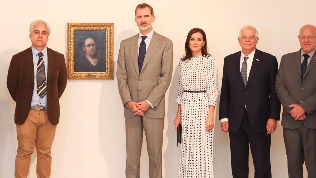 La reina Letizia durante su visita al Museo Nacional de Bellas Artes.