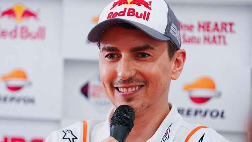 Jorge Lorenzo, en una rueda de prensa