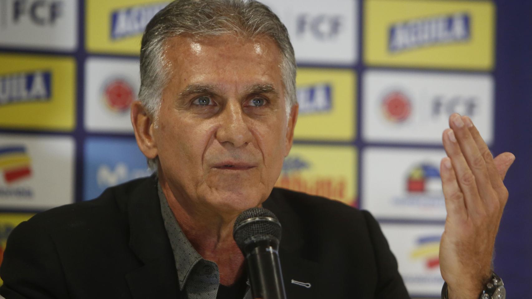 El entrenador de Colombia, Carlos Queiroz