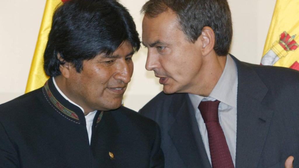 Evo Morales y José Luis Rodríguez Zapatero.