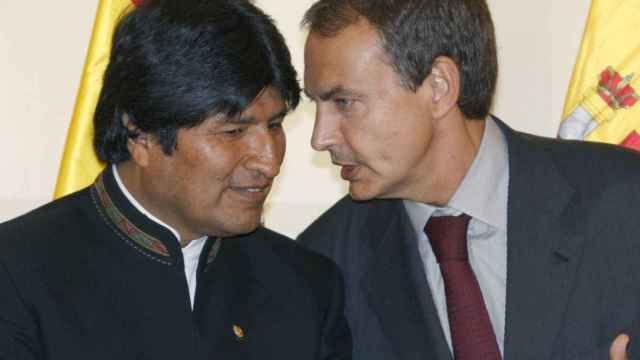 Evo Morales y José Luis Rodríguez Zapatero.