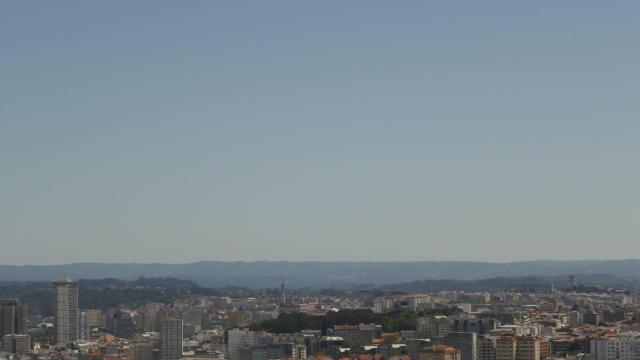 Vistas de A Coruña desde el Monte de San Pedro