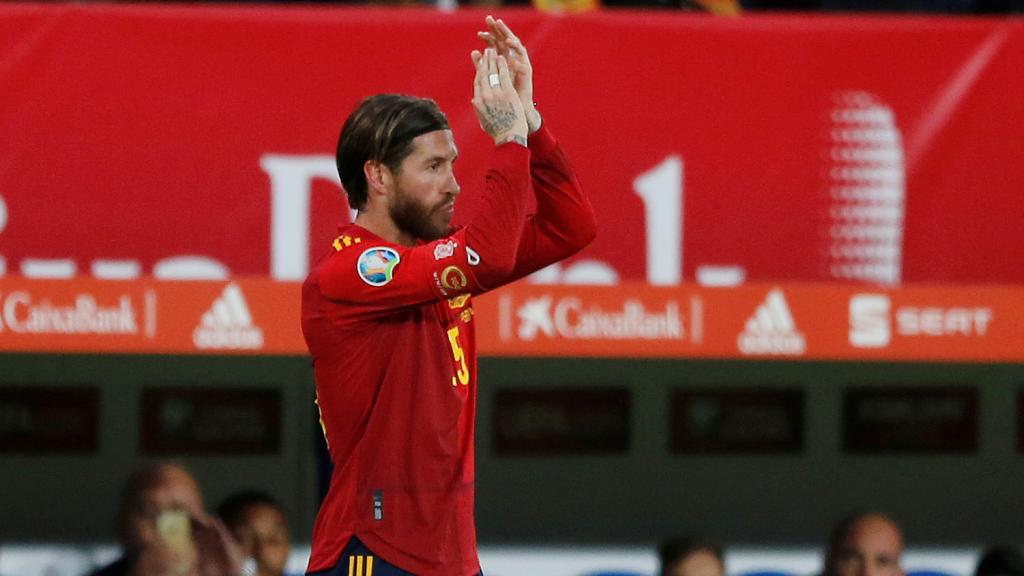 Sergio Ramos, aplaudido al ser sustituido ante Malta