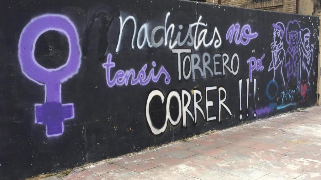 Pintada en el barrio de Torrero, Zaragoza.