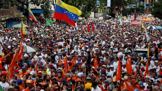 Manifestación en Caracas.