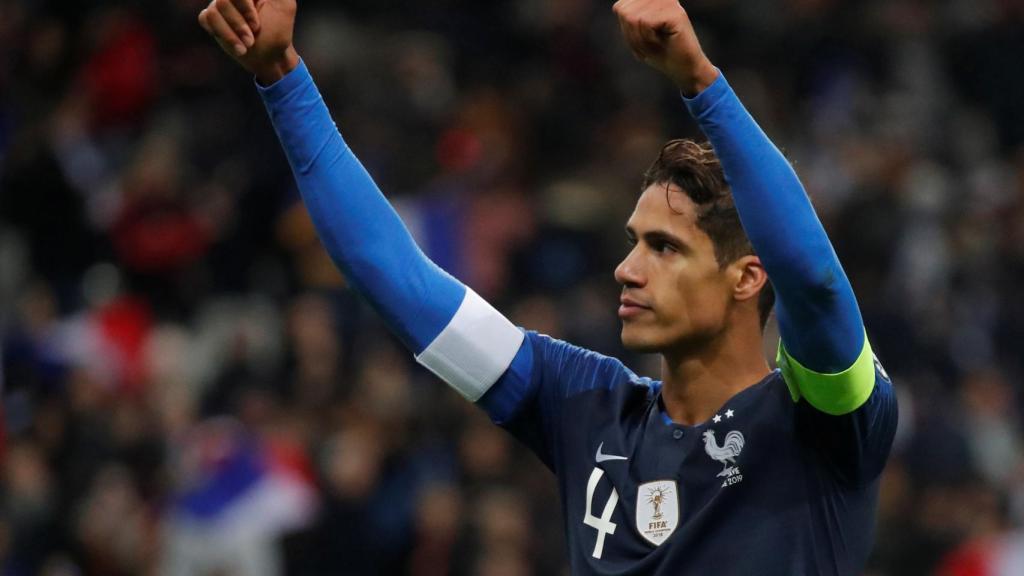 Raphaël Varane, en un partido de la selección de Francia