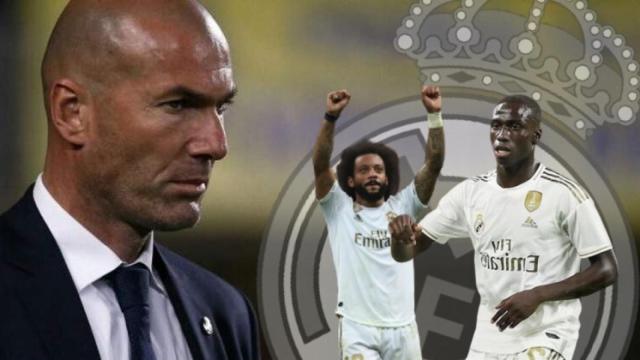 Zidane, Marcelo y Mendy.