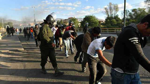 Imagen de los enfrentamientos en Bolivia.