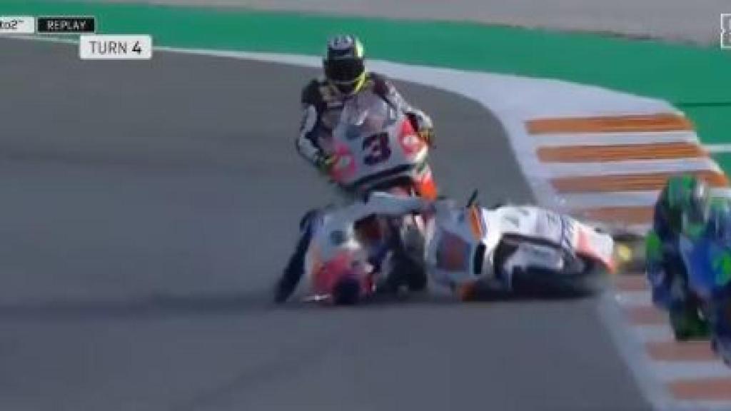 Incidente en la clasificación oficial para el GP de Valencia