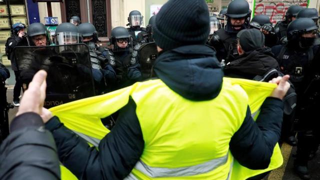 Detenidas 264 personas en las protestas de los chalecos amarillos en Francia