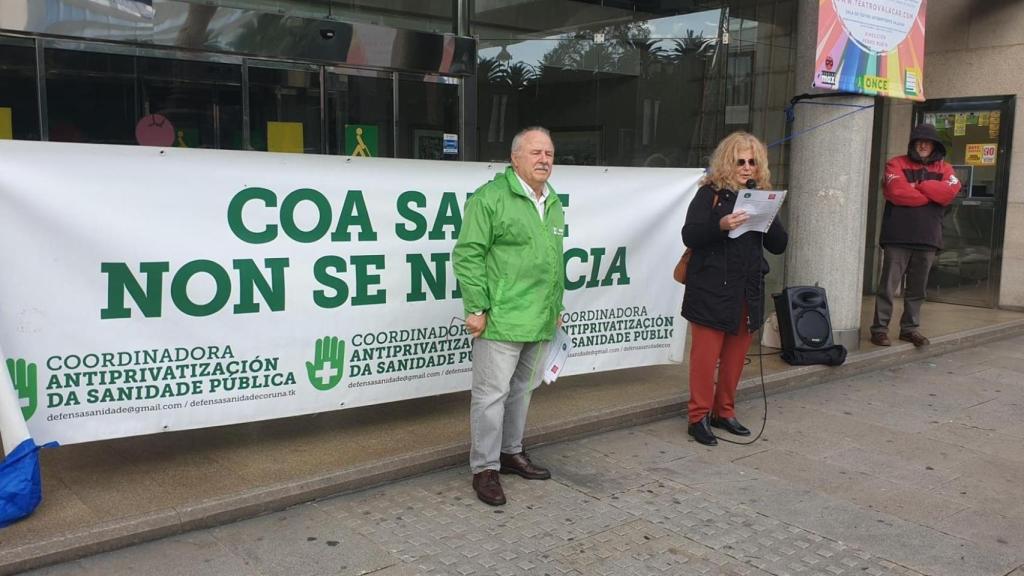 Manifestación en A Coruña contra la venta de Povisa y en defensa de la sanidad