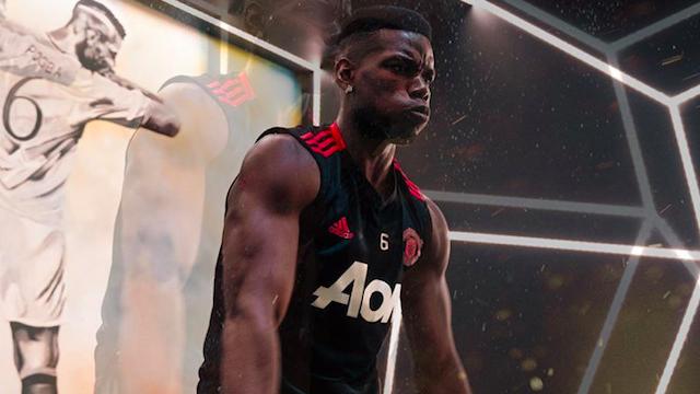 Paul Pogba se entrena en el gimnasio