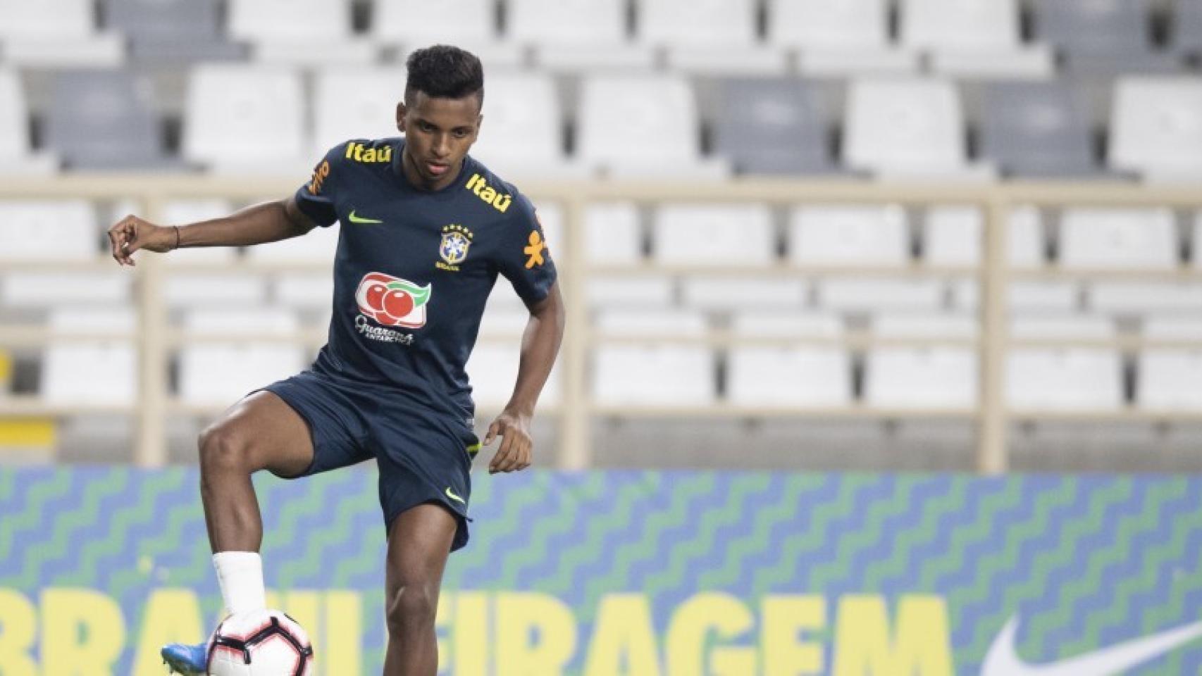 Rodrygo Goes, con la selección de Brasil