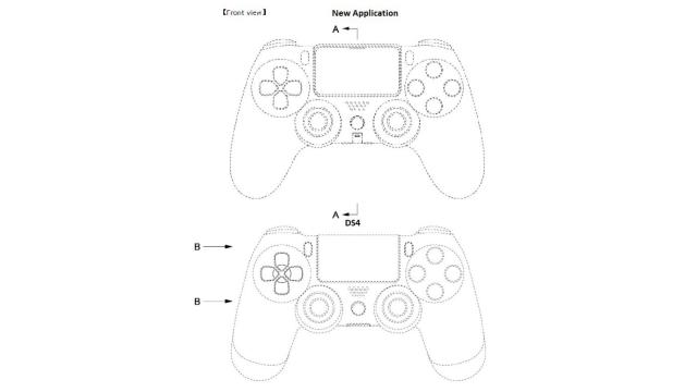 Patente comparada con el Dual Shock 4.